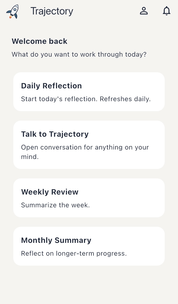 Trajectory app preview